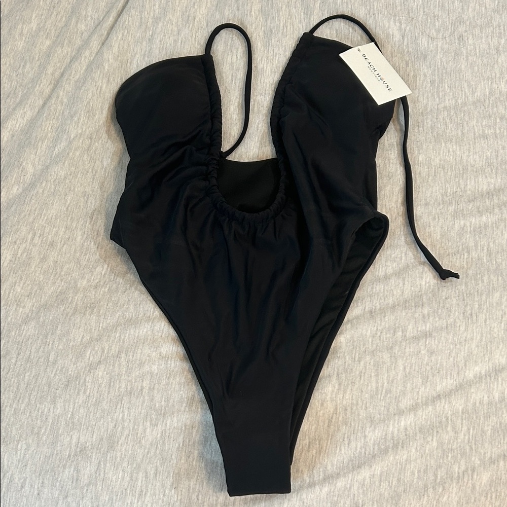 Black One-Piece Swimsuit